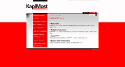 Desktop Screenshot of kapimost.cz