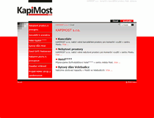 Tablet Screenshot of kapimost.cz